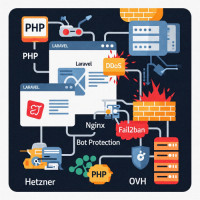 Difesa proattiva: proteggere applicazioni PHP su server dedicati (Hetzner, OVH) da bot e attacchi DDoS
